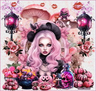 Pink halloween