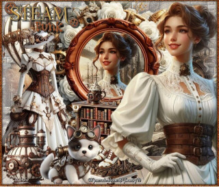 Steampunk lány